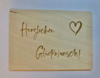 Holz-Postkarte 2 Vorderseite Preis 4,50 &euro;